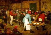 BRUEGEL, Pieter the Elder Peasant wedding fg USA oil painting reproduction